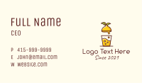 Lemon Fruit Juice  Business Card Image Preview