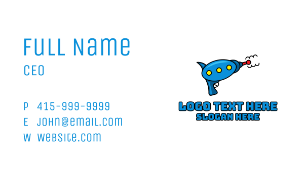 Kiddie Toy Ray Gun Business Card Design Image Preview