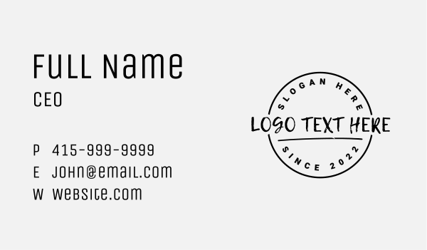 Urban Fashion Clothing Wordmark Business Card Design Image Preview