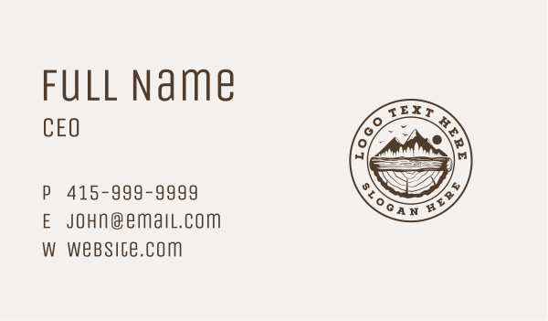 Wood Log Tree Forest Business Card Design Image Preview