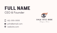 Lady Eyelash Beauty Business Card Preview