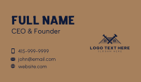 Cabin Carpentry Tools Business Card Image Preview