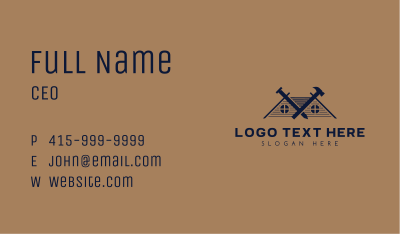 Cabin Carpentry Tools Business Card Image Preview