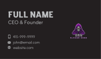 Gaming Hooded Grim Reaper Business Card Image Preview