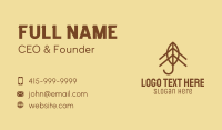 Brown Leaf House  Business Card Preview