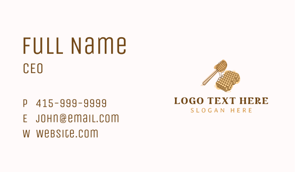 Sweet Honey Honeycomb Business Card Design Image Preview