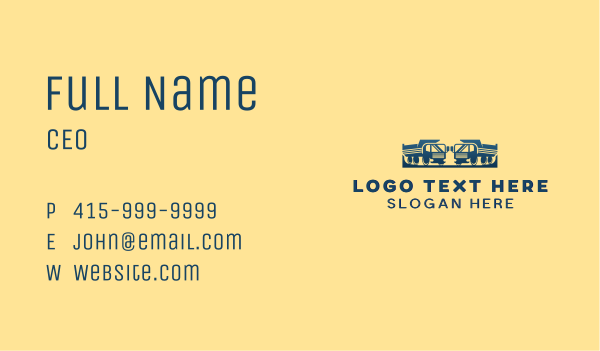Dump Truck Delivery Business Card Design Image Preview