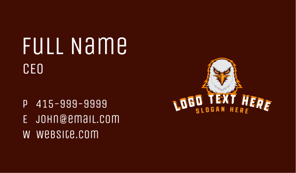 Wildlife Bird Eagle Business Card Design Image Preview