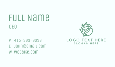 Green Letter B Business Card Image Preview