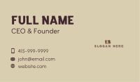 Rustic Hipster Wordmark Business Card Image Preview