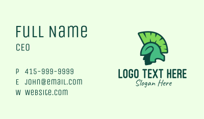 Green Organic Spartan Business Card Image Preview