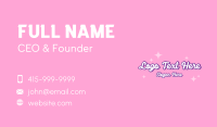 Retro Sparkle Star Business Card Image Preview