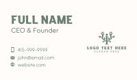Natural Therapy Psychology Business Card Design