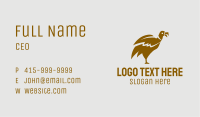 Brown Vulture Business Card Image Preview