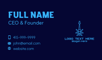 Blue Electric Guitar  Business Card Image Preview