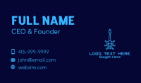 Blue Electric Guitar  Business Card Preview