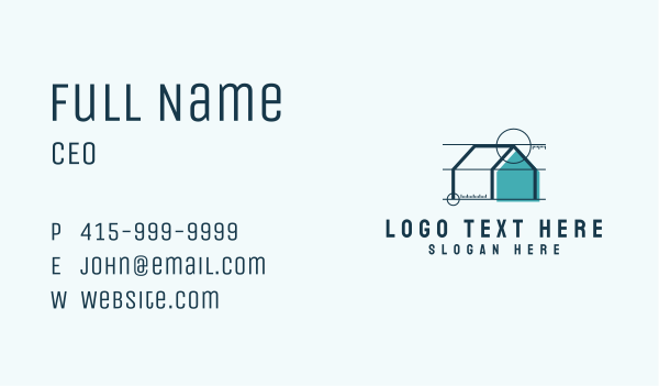 House Construction Architecture Business Card Design Image Preview
