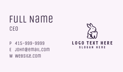 Bunny Dental Clinic Business Card Image Preview