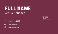 Cafe Enterprise Wordmark Business Card Image Preview