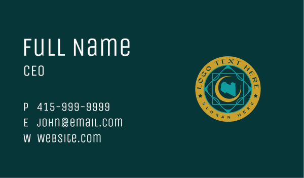 Islam Libya Map Business Card Design Image Preview
