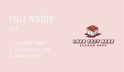 Chocolate Sweet Dice Business Card Image Preview