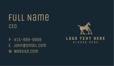 Elegant Luxury Horse Business Card Image Preview
