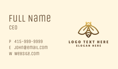 Bumble Bee Insect Business Card