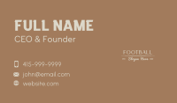 Luxury Fashion Wordmark Business Card Image Preview