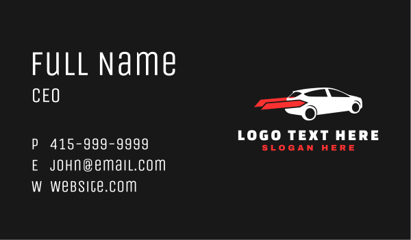 Sports Car Speed Business Card Design Image Preview