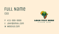 Elephant Head African Map Business Card Image Preview