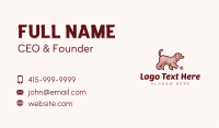 Fluffy Pet Dog Ball Business Card Design