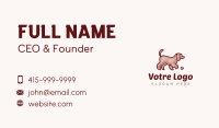Fluffy Pet Dog Ball Business Card Design