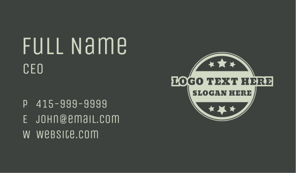 Military Law Enforcement  Business Card Design Image Preview