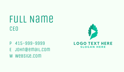 Green Leaf Media  Business Card Image Preview