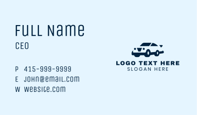 Modern Sedan Car  Business Card Image Preview