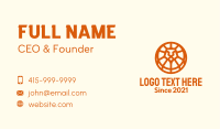 Orange Lion Badge Business Card Image Preview