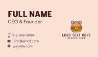 Burger Fast Food Restaurant Business Card Design