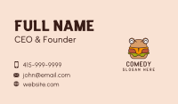 Burger Fast Food Restaurant Business Card Design