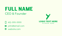 Liquid Soda Letter Y Business Card Image Preview