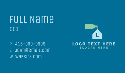 House Dispenser Cleaning Business Card
