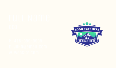 Forest Outdoor Mountain Business Card Image Preview