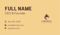 Flame Buffalo Barbeque Business Card Image Preview