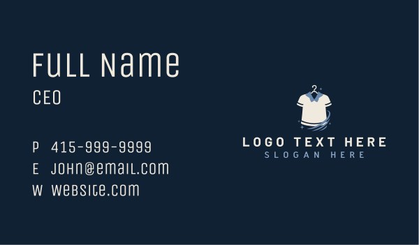 Shirt Laundry Cleaning Business Card Design Image Preview