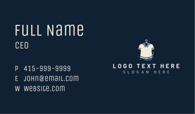 Shirt Laundry Cleaning Business Card Image Preview