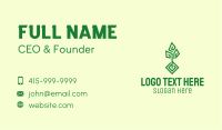 Green Geometric Tree Business Card Image Preview
