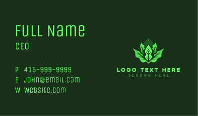 Plant Leaf Gardening Business Card Image Preview