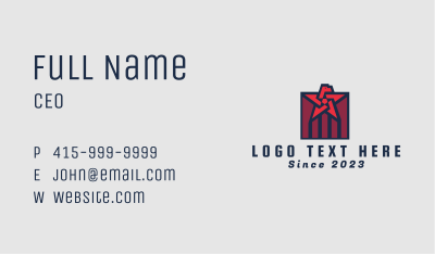 Patriotic Star Bird  Business Card Image Preview