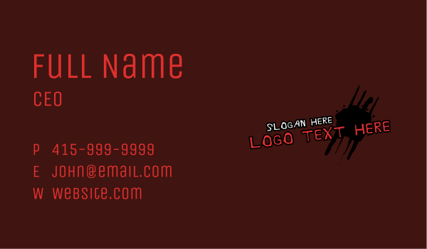 Claw Mark Scratch Wordmark Business Card Design Image Preview