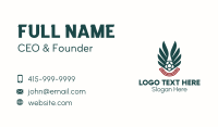 Soccer Ball Wing Ribbon Business Card Image Preview