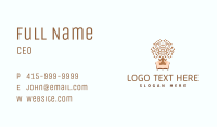 Book Tree Person Connection Business Card Image Preview